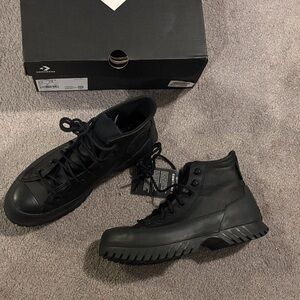 Converse Black waterproof platform High-Top Shoes/winter boots